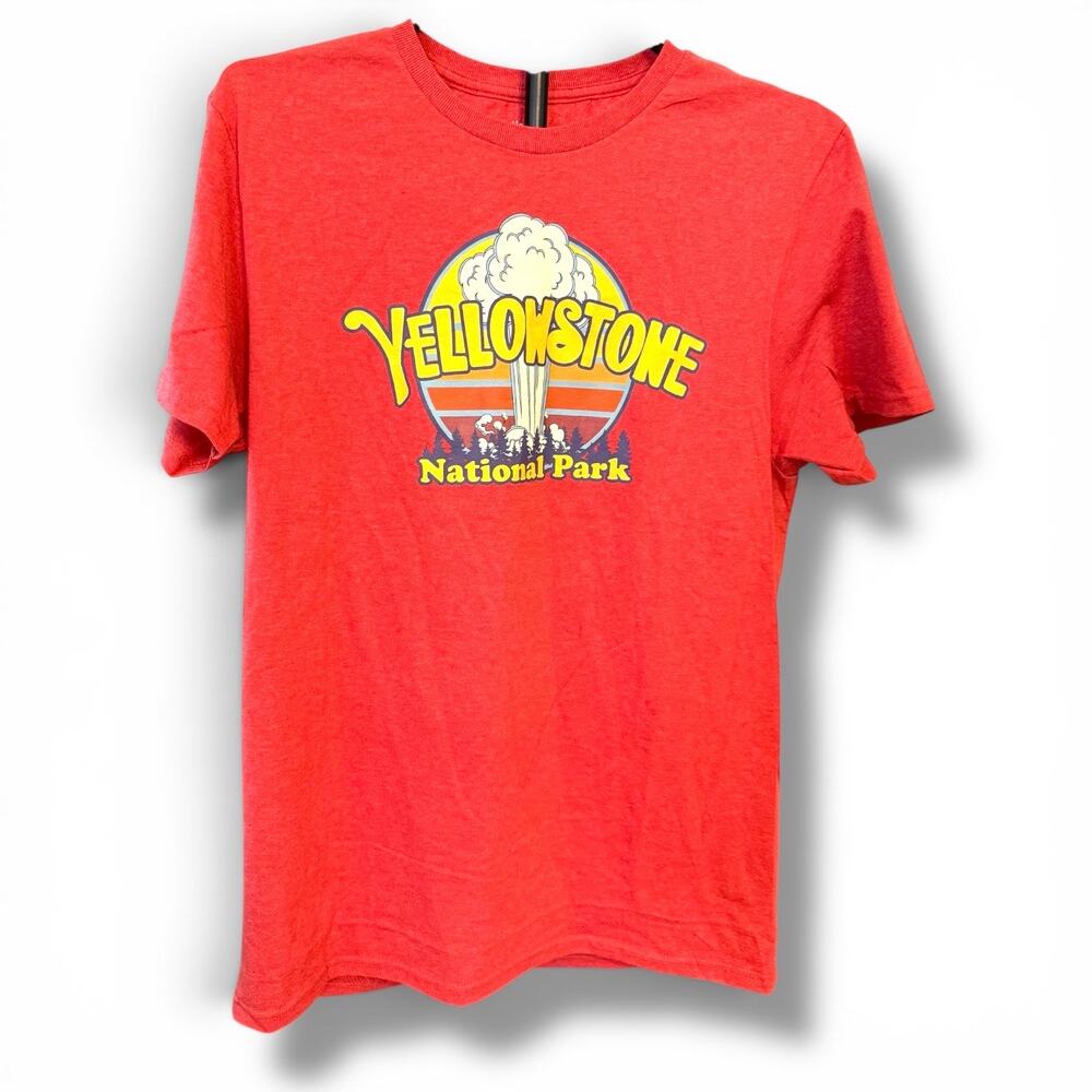 Yellowstone National Park Graphic TShirt Medium Red National Park Foundation Tee